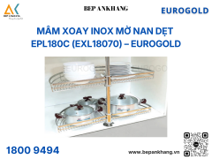 Mâm xoay inox mờ nan dẹt EPL180C (EXL18070) – Eurogold